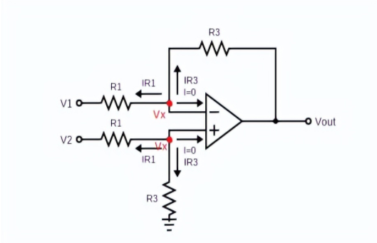 Differential amplifier nodes