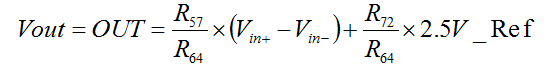 Final offset expression with 2.5 V reference