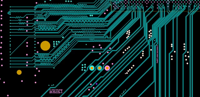 Step-by-step diagram illustrating routing process from layer assignment to differential pair optimization