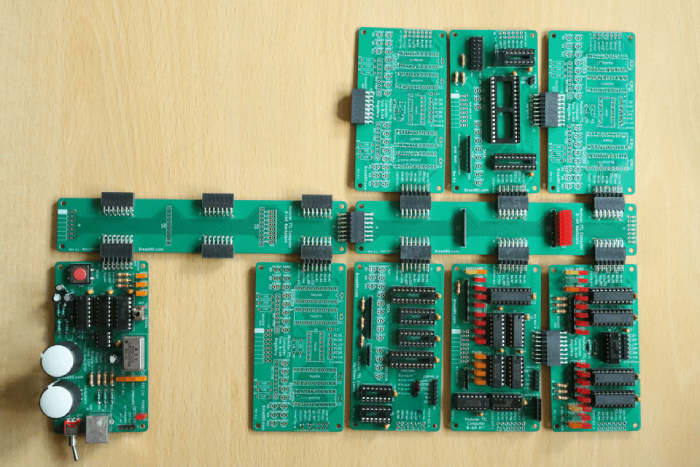 Modular PCB assembly with interchangeable modules