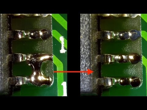 bridging defects before and after nickel stencil switch