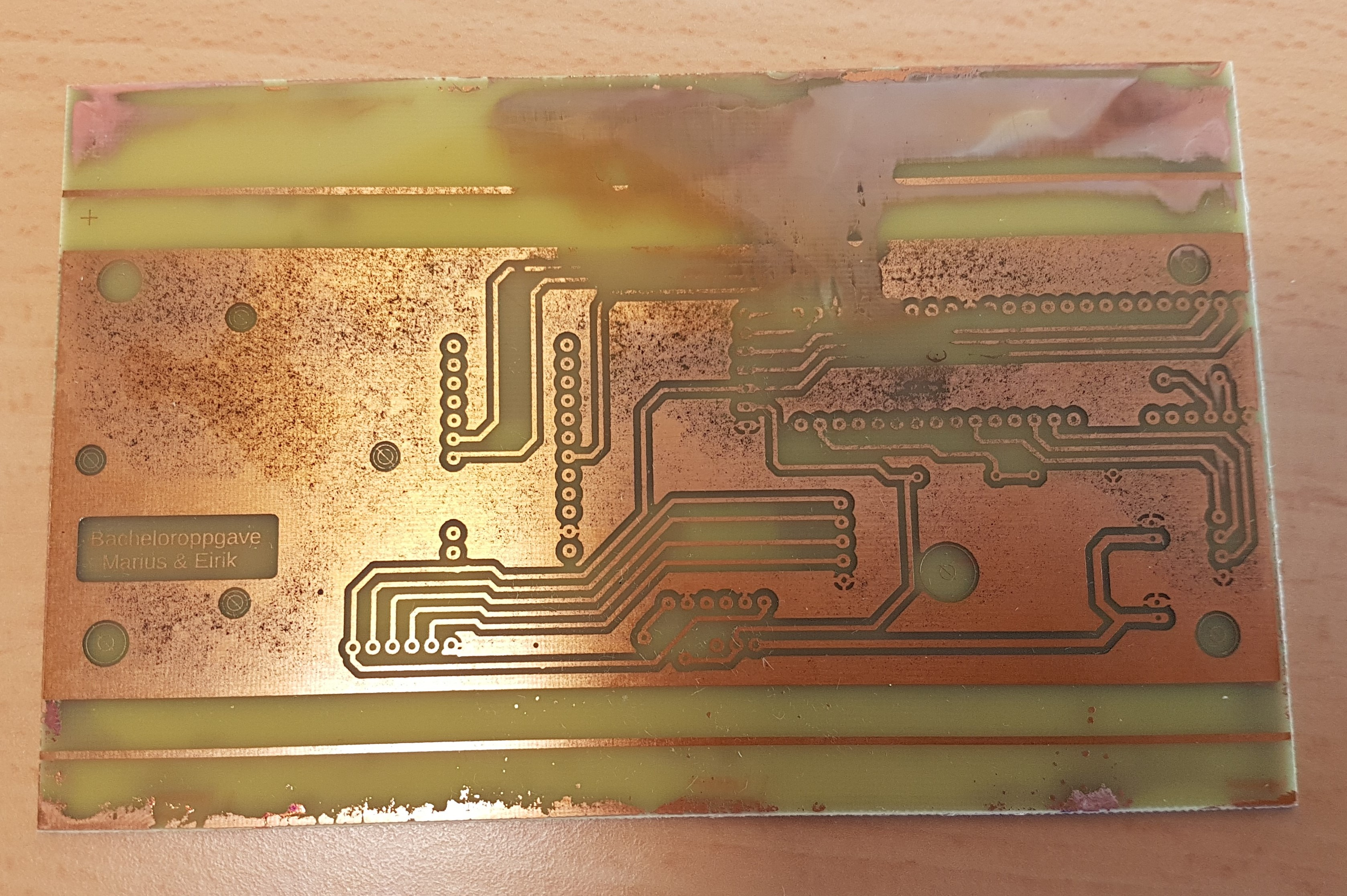 PCB trace etching