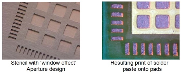 stencil with window effect