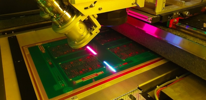 Laser direct imaging equipment for high precision solder mask application