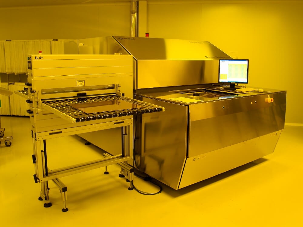Laser Direct Imaging equipment in a cleanroom environment