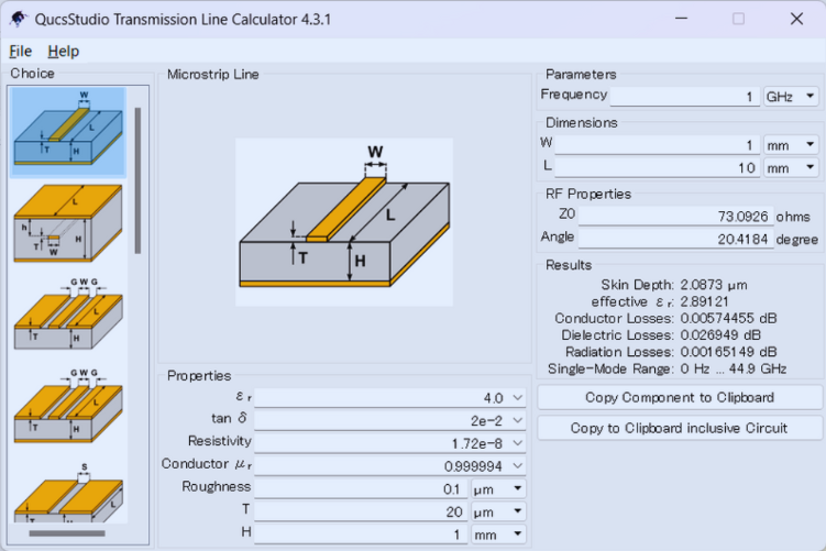 transmission line calculator
