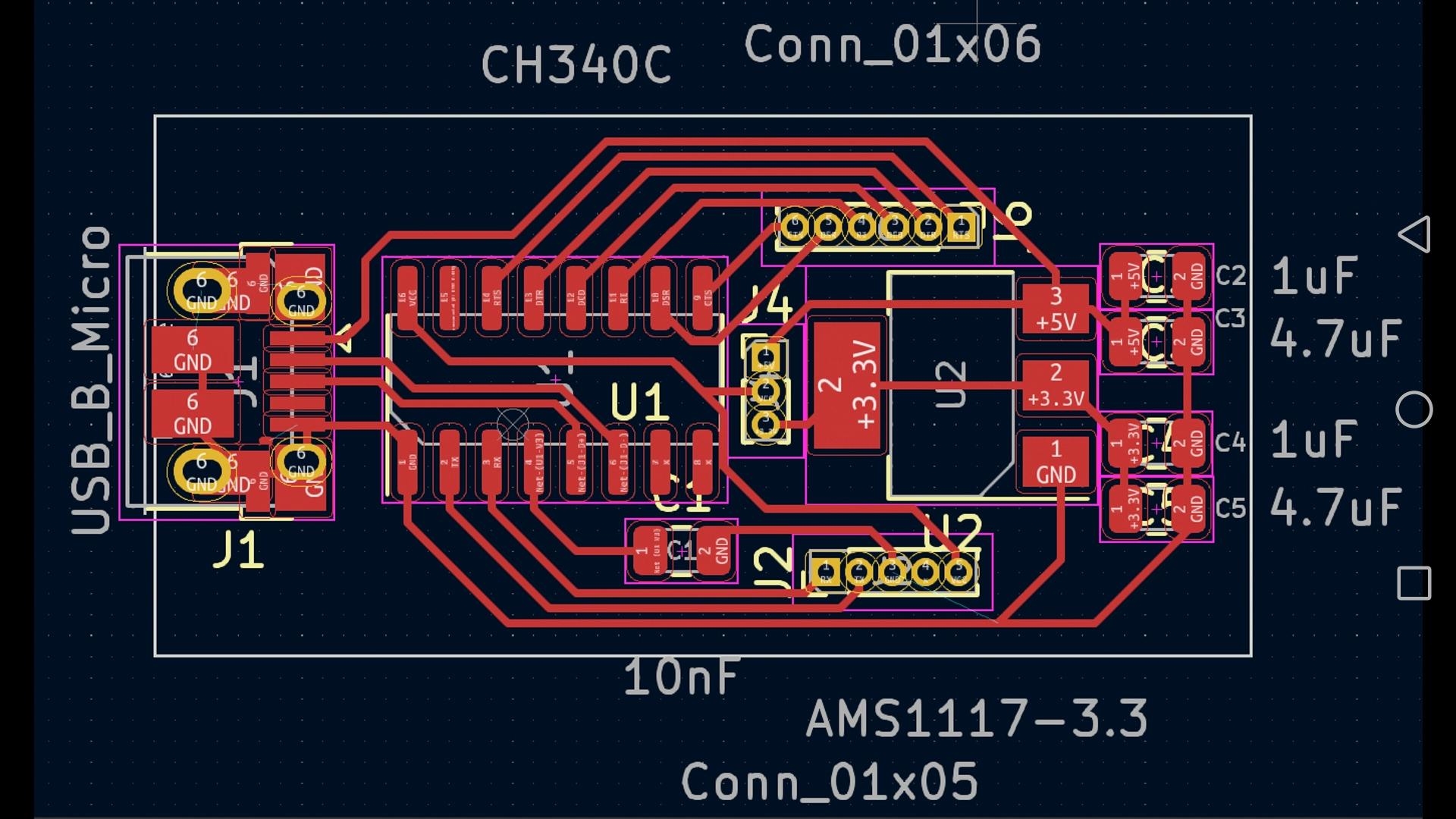 USB PCB design